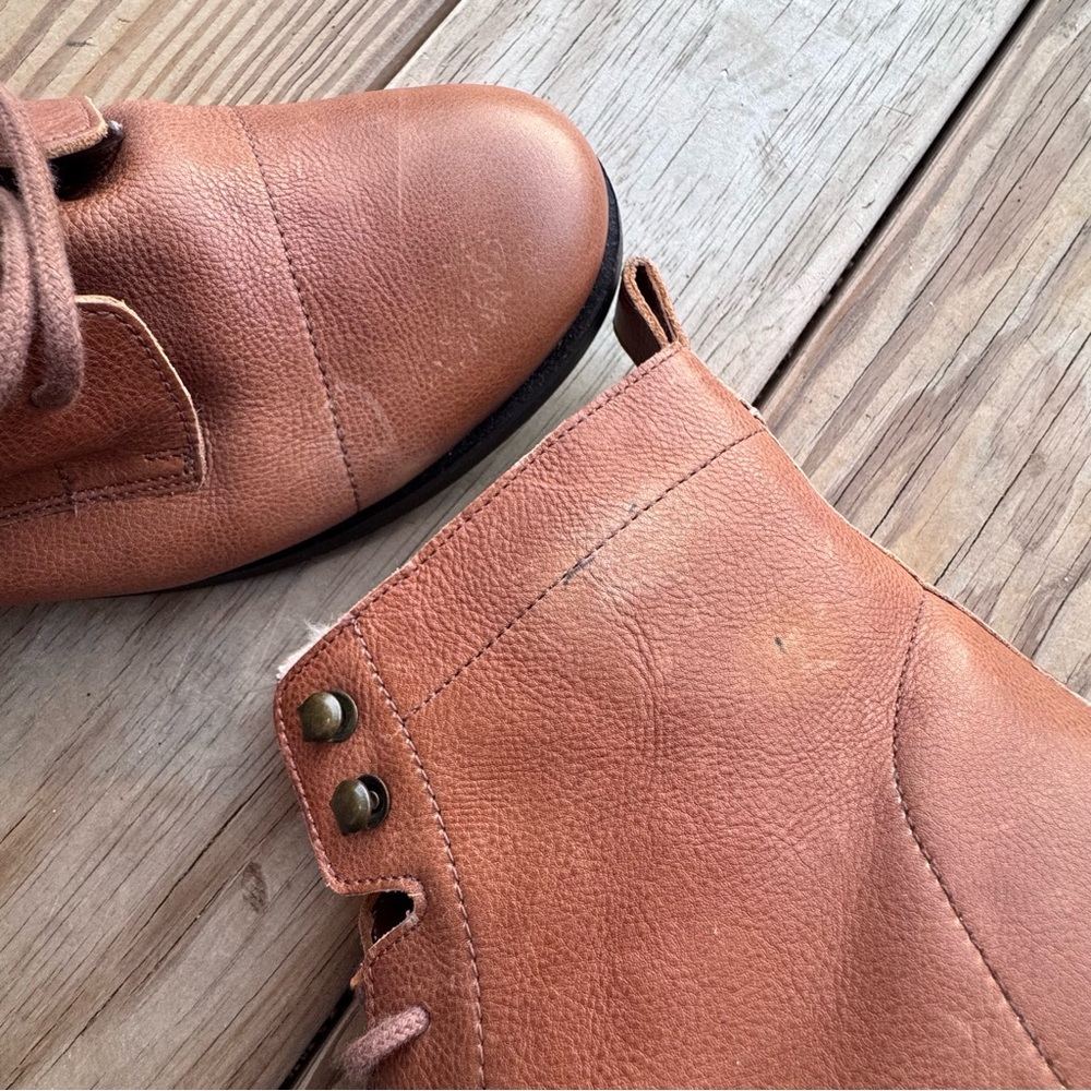 Fat Face Brown Catrin Lace Up Ankle Boots size 40 (us 9-9.5) - Picture 10 of 10